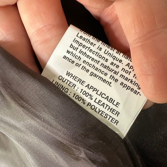 Aviatrix Leather Jacket Mens 2XL Brown Asymmetrical Full Zip Moto Biker Distress - Picture 10 of 10